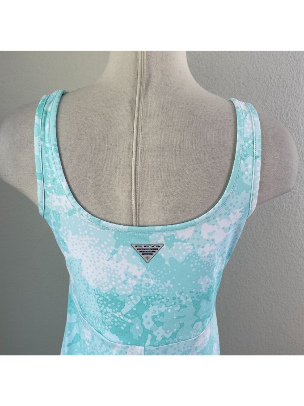 Columbia Womens Medium Sleeveless Aqua Activewear Sports Dress Stretch - Picture 7 of 7